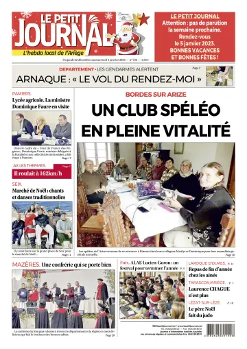 Le Petit Journal - L’hebdo local de l’Ariège - 23 Dec 2022