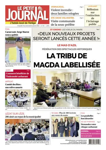 Le Petit Journal - L’hebdo local de l’Ariège - 20 Jan 2023