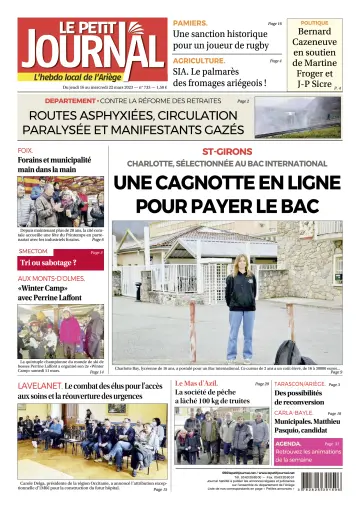 Le Petit Journal - L’hebdo local de l’Ariège - 17 Mar 2023