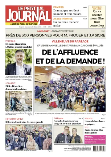 Le Petit Journal - L’hebdo local de l’Ariège - 24 Mar 2023