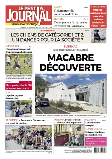 Le Petit Journal - L’hebdo local de l’Ariège - 18 Aug 2023
