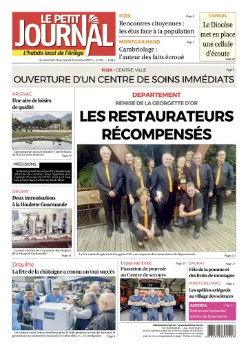 Le Petit Journal - L’hebdo local de l’Ariège - 20 Oct 2023