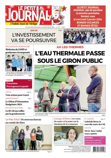 Le Petit Journal - L’hebdo local de l’Ariège - 22 12월 2023