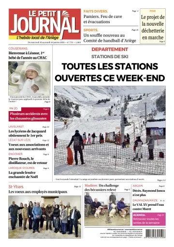 Le Petit Journal - L’hebdo local de l’Ariège - 12 enero 2024