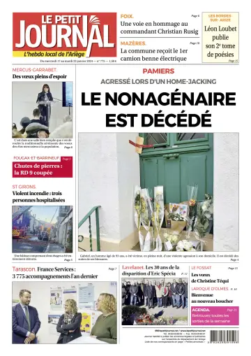 Le Petit Journal - L’hebdo local de l’Ariège - 19 enero 2024