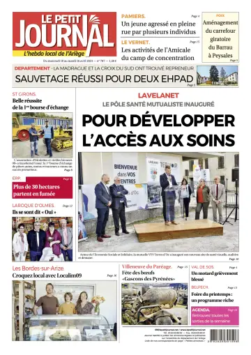 Le Petit Journal - L’hebdo local de l’Ariège - 12 апр. 2024