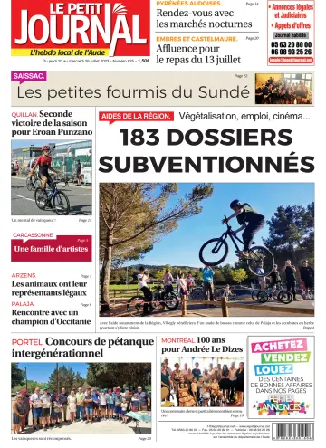 Le Petit Journal - L'hebdo local de l'Aude - 20 Jul 2023