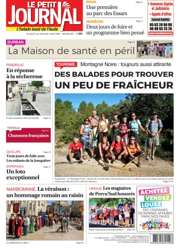 Le Petit Journal - L'hebdo local de l'Aude - 3 Aug 2023