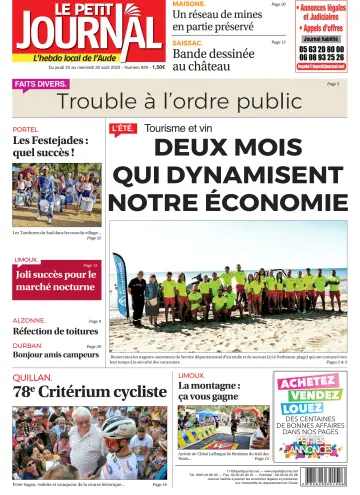 Le Petit Journal - L'hebdo local de l'Aude - 24 Aug 2023