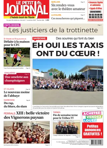 Le Petit Journal - L'hebdo local de l'Aude - 26 Oct 2023