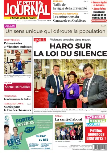 Le Petit Journal - L'hebdo local de l'Aude - 14 мар. 2024