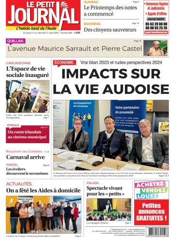 Le Petit Journal - L'hebdo local de l'Aude - 21 3월 2024
