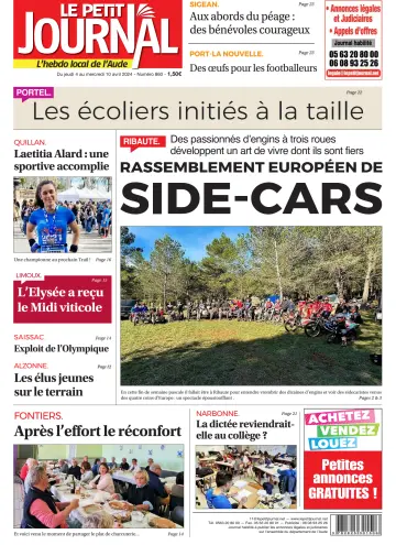 Le Petit Journal - L'hebdo local de l'Aude - 04 4월 2024