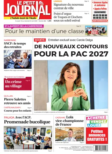 Le Petit Journal - L'hebdo local de l'Aude - 18 avr. 2024