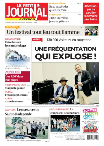 Le Petit Journal - L'hebdo local de l'Aveyron - 10 Aug 2023