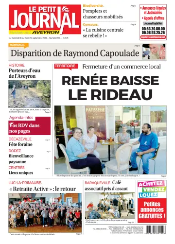 Le Petit Journal - L'hebdo local de l'Aveyron - 7 Sep 2023