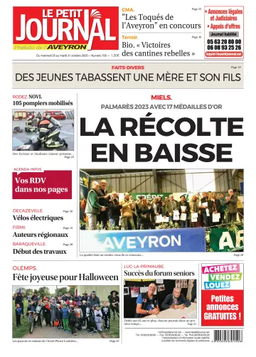 Le Petit Journal - L'hebdo local de l'Aveyron - 26 Oct 2023