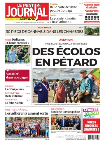 Le Petit Journal - L'hebdo local de l'Aveyron - 2 Nov 2023