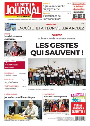 Le Petit Journal - L'hebdo local de l'Aveyron - 30 ноя. 2023