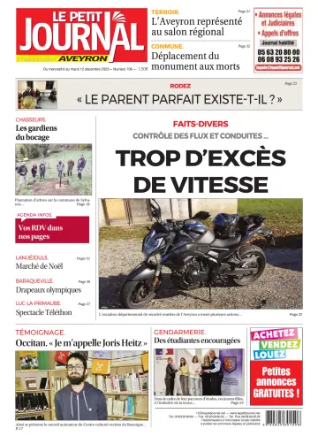 Le Petit Journal - L'hebdo local de l'Aveyron - 7 Rhag 2023