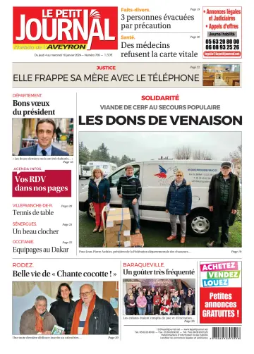 Le Petit Journal - L'hebdo local de l'Aveyron - 04 Oca 2024