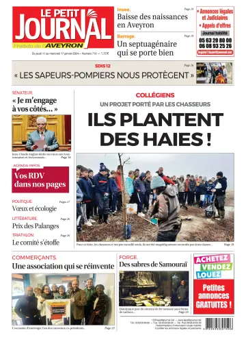Le Petit Journal - L'hebdo local de l'Aveyron - 11 Jan. 2024