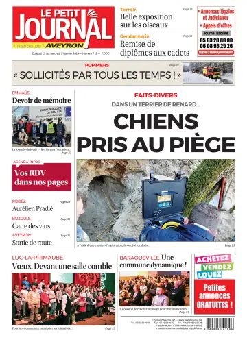 Le Petit Journal - L'hebdo local de l'Aveyron - 25 janv. 2024