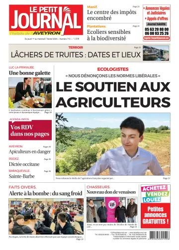 Le Petit Journal - L'hebdo local de l'Aveyron - 01 2月 2024