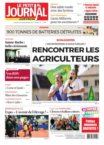 Le Petit Journal - L'hebdo local de l'Aveyron - 22 feb. 2024