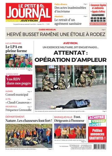 Le Petit Journal - L'hebdo local de l'Aveyron - 28 março 2024