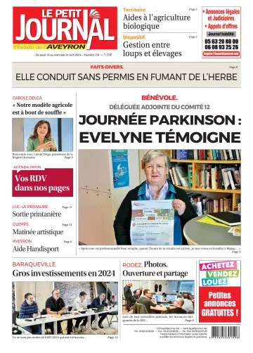 Le Petit Journal - L'hebdo local de l'Aveyron - 18 abr. 2024