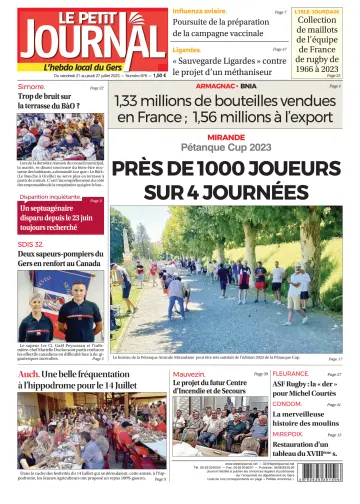 Le Petit Journal - L'hebdo local du Gers - 21 Jul 2023
