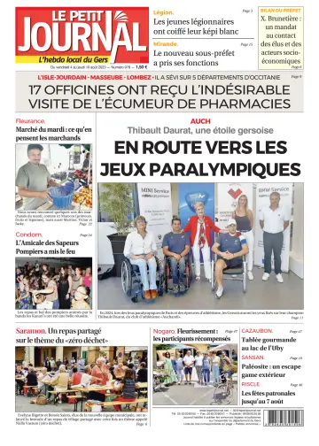 Le Petit Journal - L'hebdo local du Gers - 4 Aug 2023