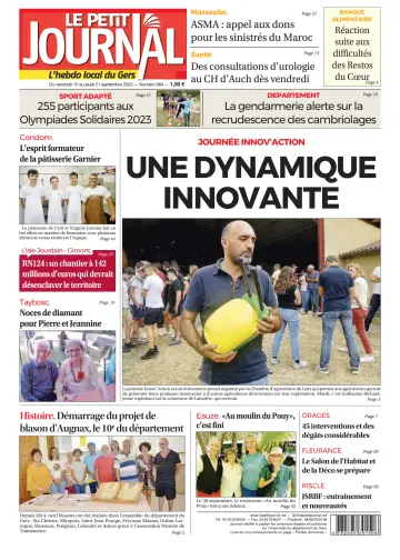 Le Petit Journal - L'hebdo local du Gers - 15 Sep 2023
