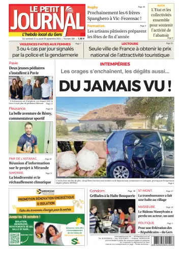 Le Petit Journal - L'hebdo local du Gers - 22 Sep 2023