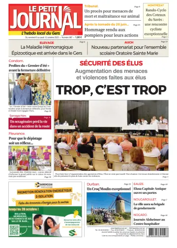 Le Petit Journal - L'hebdo local du Gers - 6 Oct 2023