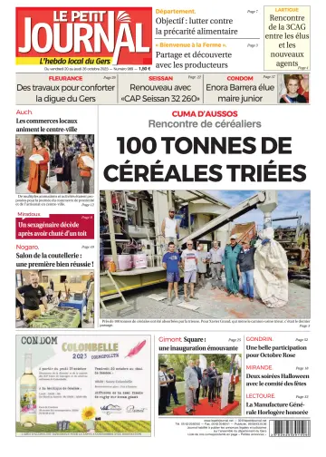 Le Petit Journal - L'hebdo local du Gers - 20 Oct 2023