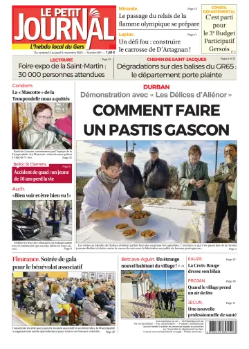 Le Petit Journal - L'hebdo local du Gers - 3 Nov 2023