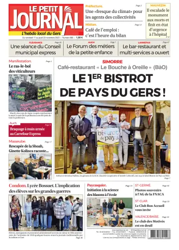 Le Petit Journal - L'hebdo local du Gers - 17 Nov 2023