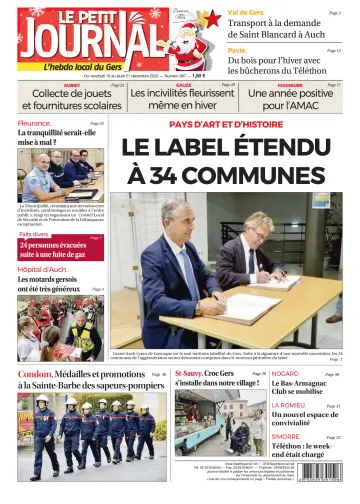 Le Petit Journal - L'hebdo local du Gers - 15 Rhag 2023