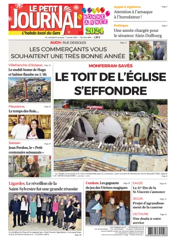 Le Petit Journal - L'hebdo local du Gers - 05 Jan. 2024