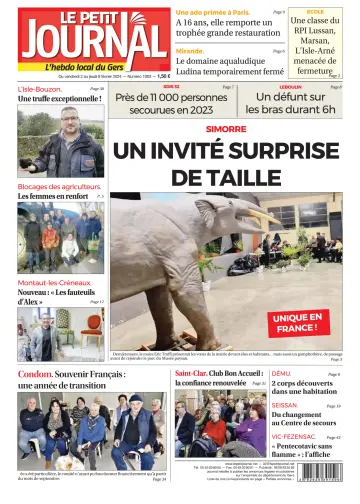 Le Petit Journal - L'hebdo local du Gers - 02 二月 2024