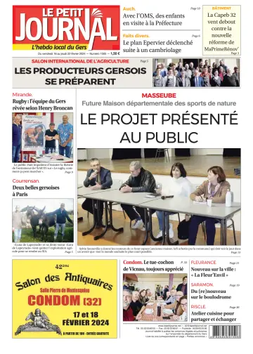Le Petit Journal - L'hebdo local du Gers - 16 Feb. 2024