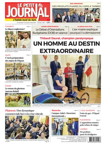 Le Petit Journal - L'hebdo local du Gers - 15 3月 2024