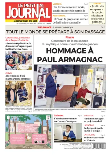 Le Petit Journal - L'hebdo local du Gers - 12 апр. 2024