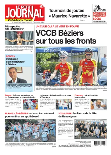 Le Petit Journal - L'hebdo local de l'Hérault - 7 Aug 2015