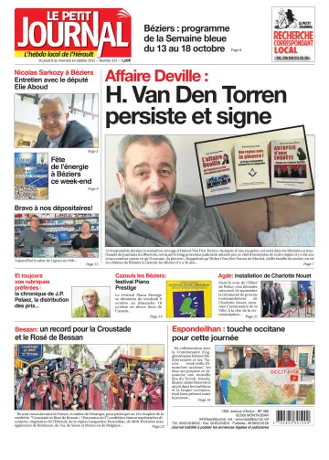 Le Petit Journal - L'hebdo local de l'Hérault - 9 Oct 2015