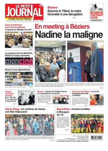 Le Petit Journal - L'hebdo local de l'Hérault - 6 Nov 2015