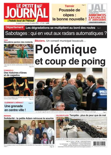 Le Petit Journal - L'hebdo local de l'Hérault - 21 Oct 2016