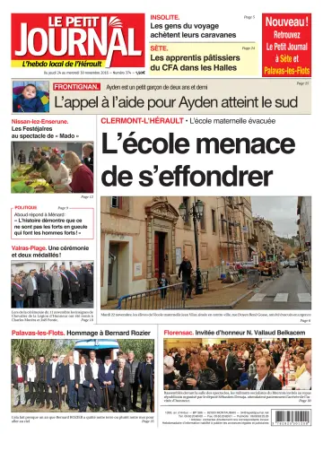 Le Petit Journal - L'hebdo local de l'Hérault - 25 Nov 2016